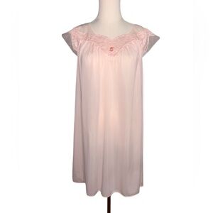 Vintage Pink Shadow line Nightgown Sz. Small